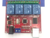 Module Relay 4 kênh 12V Bật Tắt Qua Cổng USB - i9H1